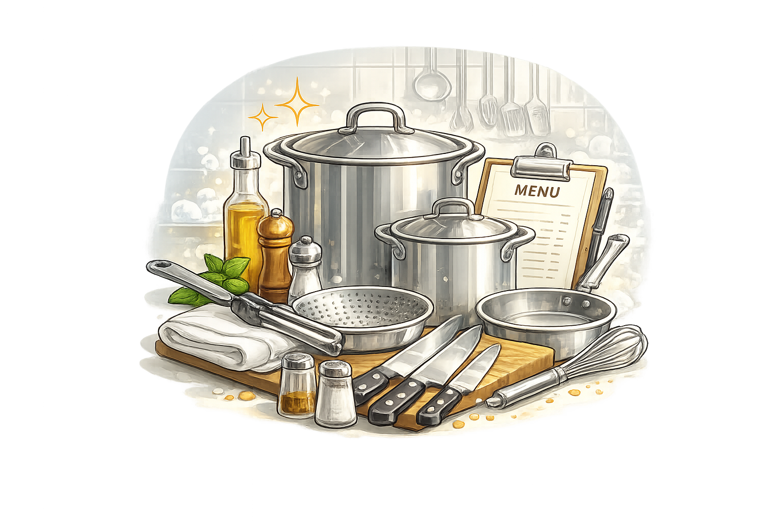 Profesionální kuchyňské potřeby