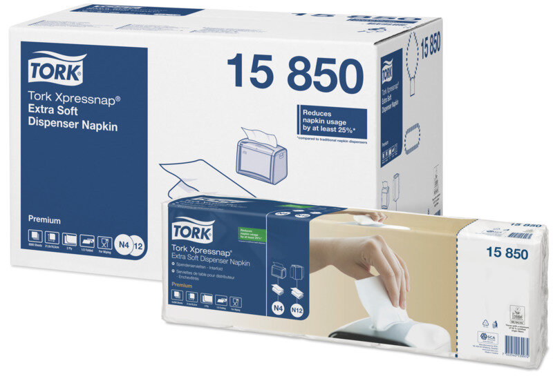 Tork Xpressnap® extra jemné bílé ubrousky do zásobníku