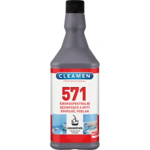 CLEAMEN 571 concentrate širokospektrální dezinfekce a mytí povrchů, podlah 1 l