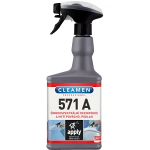 CLEAMEN 571 A aplikační roztok širokospektrální dezinfekce a mytí povrchů, podlah 550 ml
