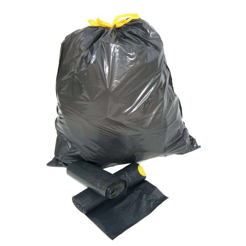 Sáček 600x800, zatahovací, černý, LDPE