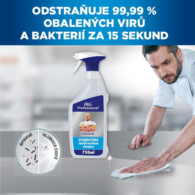 Mr. Proper Professional dezinfekční čisticí prostředek 3v1 750 ml